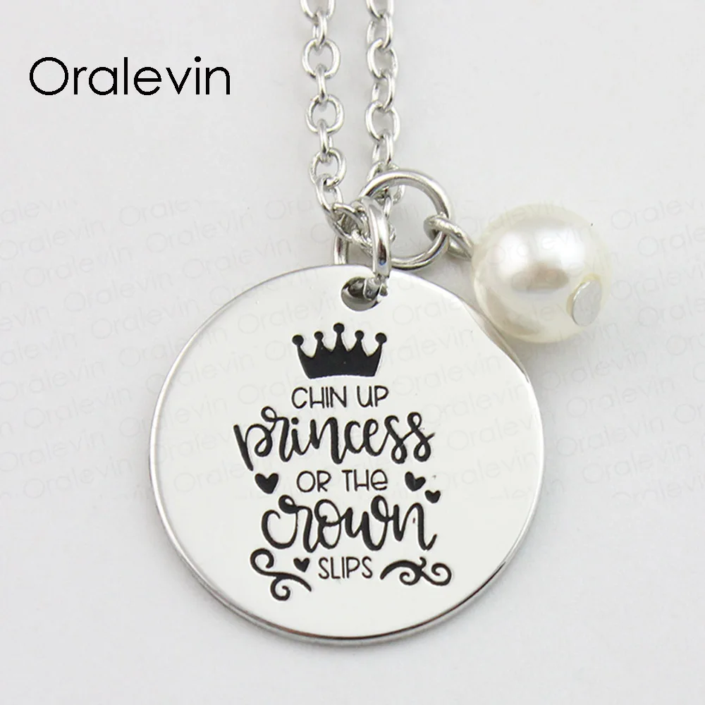 CHIN UP PRINCESS или THE CROWN SLIPS вдохновляющая ручная штампованная подвеска с подвеской, подарочное ювелирное изделие, 10 шт./лот, # LN838
CHIN UP PRINCESS или THE CROWN SLIPS вдохновляющая ручная штампованная подвеска с подвеской, подарочное ювелирное изделие, 10 шт./лот, # LN838