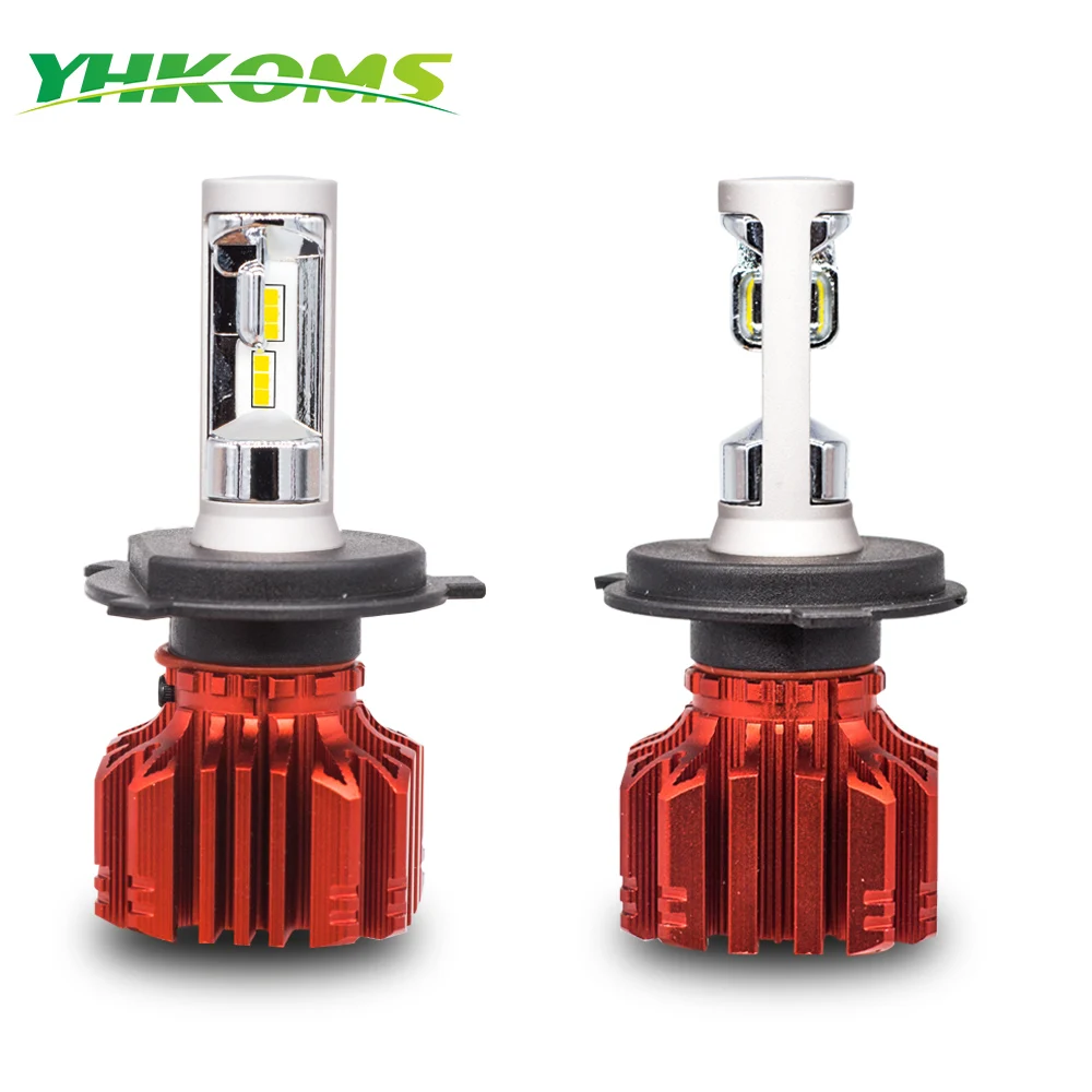 Автомобильные светодиодные лампы YHKOMS H7 H4 светодиодный H1 H3 9005 HB3 9006 HB4 H8 H9 H11 50 Вт 6000