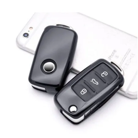 Новинка чехол VO для автомобильного ключа из ТПУ VW Golf Bora Jetta POLO GOLF Passat Skoda Octavia A5 Fabia