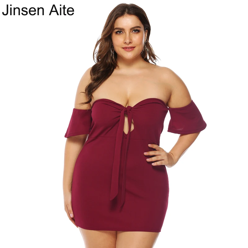 Jinsen Aite Sexy Women Off the Shoulder Dress 2019 Summer Bodycon Slim Pencil Dress Party Mini Femme Vestidos Plus Size JS767
Jinsen Aite Sexy Women Off the Shoulder Dress 2019 Summer Bodycon Slim Pencil Dress Party Mini Femme Vestidos Plus Size JS767