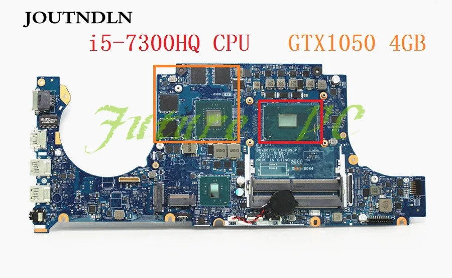 Материнская плата JOUTNDLN для ноутбука Dell Inspiron 7567 модель LA D993P 0JG23N JG23N с внутренним