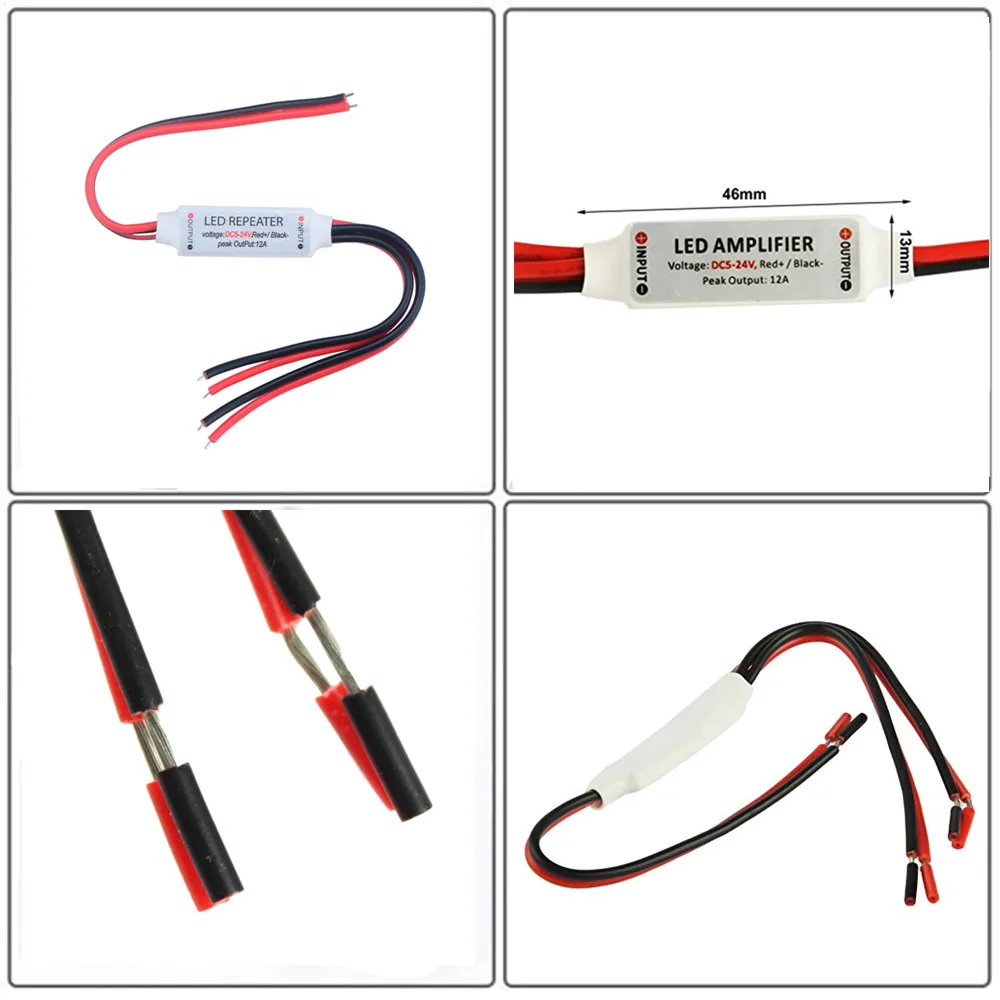 10PCS LED Amplifier Signal Repeater DC12V 1channel 12A mini amplificador power For single color led strip
10PCS LED Amplifier Signal Repeater DC12V 1channel 12A mini amplificador power For single color led strip