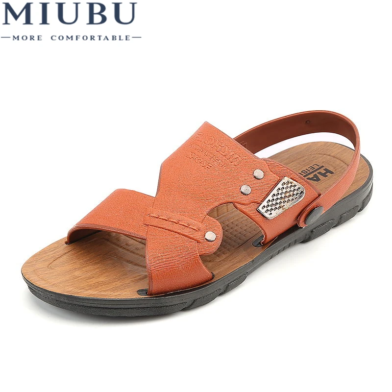 MIUBU Handmade Leather Vintage Slides Summer Men Outdoor Slippers Fashion Flip Flops Soft Sole Beach Sandal Comfort Fashion Men
MIUBU Handmade Leather Vintage Slides Summer Men Outdoor Slippers Fashion Flip Flops Soft Sole Beach Sandal Comfort Fashion Men