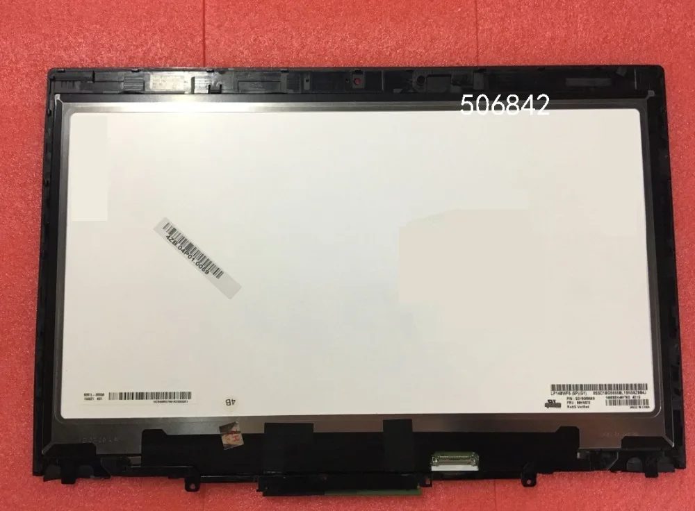 LP140WF6 SPG1 For ThinkPad X1 Yoga Touch Screen Assembly W/Digitiizer+Frame bezel LP140WF6 SP G1 FRU 00HN872 00HN875
LP140WF6 SPG1 For ThinkPad X1 Yoga Touch Screen Assembly W/Digitiizer+Frame bezel LP140WF6 SP G1 FRU 00HN872 00HN875