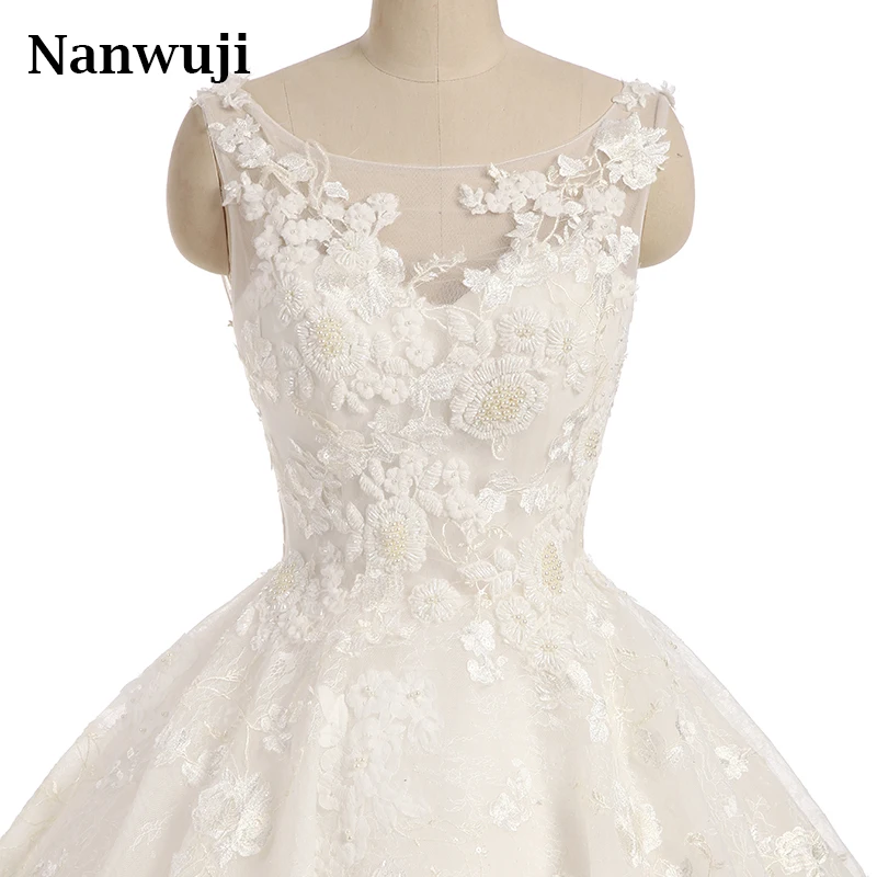 2017 New O-neck Lace Wedding Dress Romantic Robe De Mariage Vestido De Noiva Sheer Backless Bride Dresses
2017 New O-neck Lace Wedding Dress Romantic Robe De Mariage Vestido De Noiva Sheer Backless Bride Dresses