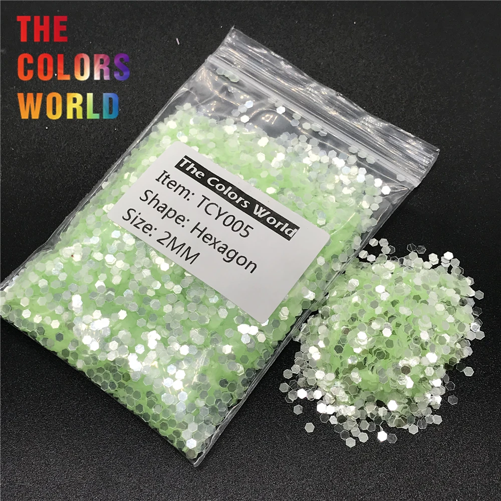 TCY005 Shinning Silver Light Green Color Hexagon Shape Nail Glitter Nail Art Decoration Nail Gel Body Glitter Makeup Henna DIY
TCY005 Shinning Silver Light Green Color Hexagon Shape Nail Glitter Nail Art Decoration Nail Gel Body Glitter Makeup Henna DIY