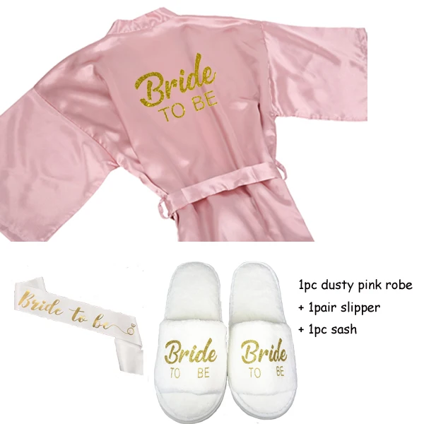 Sisbigdey Bride TO BE 3pc set of bride robe slippers sash satin robe women glitter gold Bridal Party getting ready kimono robe
Sisbigdey Bride TO BE 3pc set of bride robe slippers sash satin robe women glitter gold Bridal Party getting ready kimono robe
