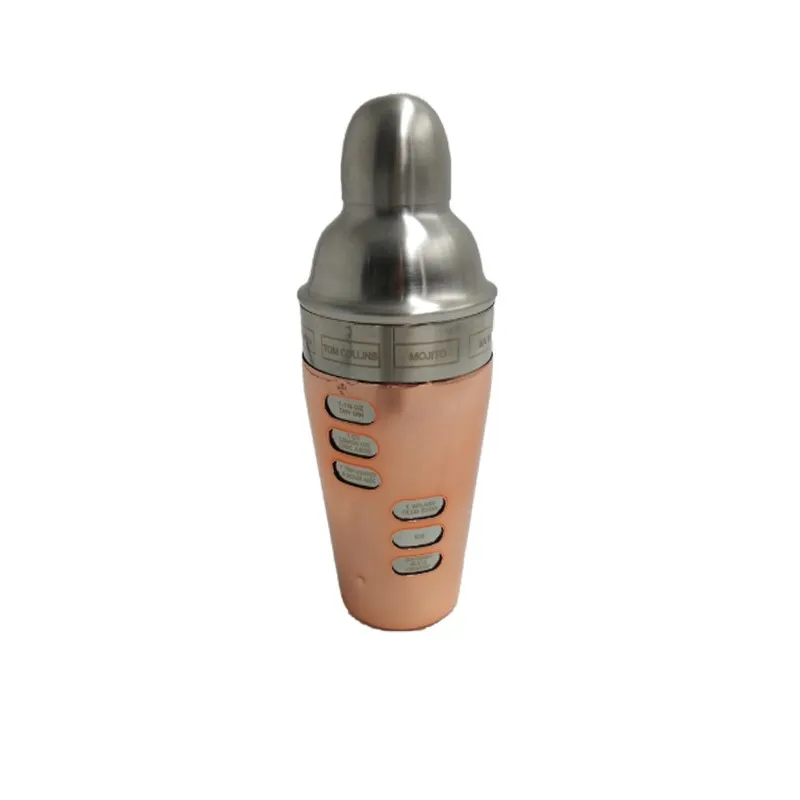 Cocktailshaker 680ML rose gold and silver finish Double stainless steel Cocktail Shaker for bar bartenders tools
Cocktailshaker 680ML rose gold and silver finish Double stainless steel Cocktail Shaker for bar bartenders tools