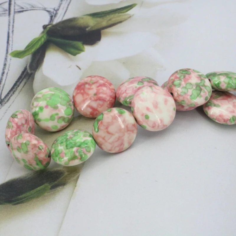 Riverstones Coin shape loose beads 16mm DIY 15 inches Three colors to choose women hot jewelry making design gifts
Riverstones Coin shape loose beads 16mm DIY 15 inches Three colors to choose women hot jewelry making design gifts
