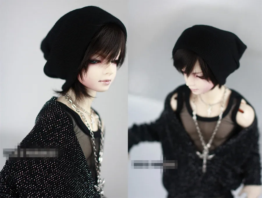 Модная вязаная шапка с черной нитью 3 вида цветов для BJD 1/6 YOSD 1/4 MSD 1/3 SD17 аксессуары