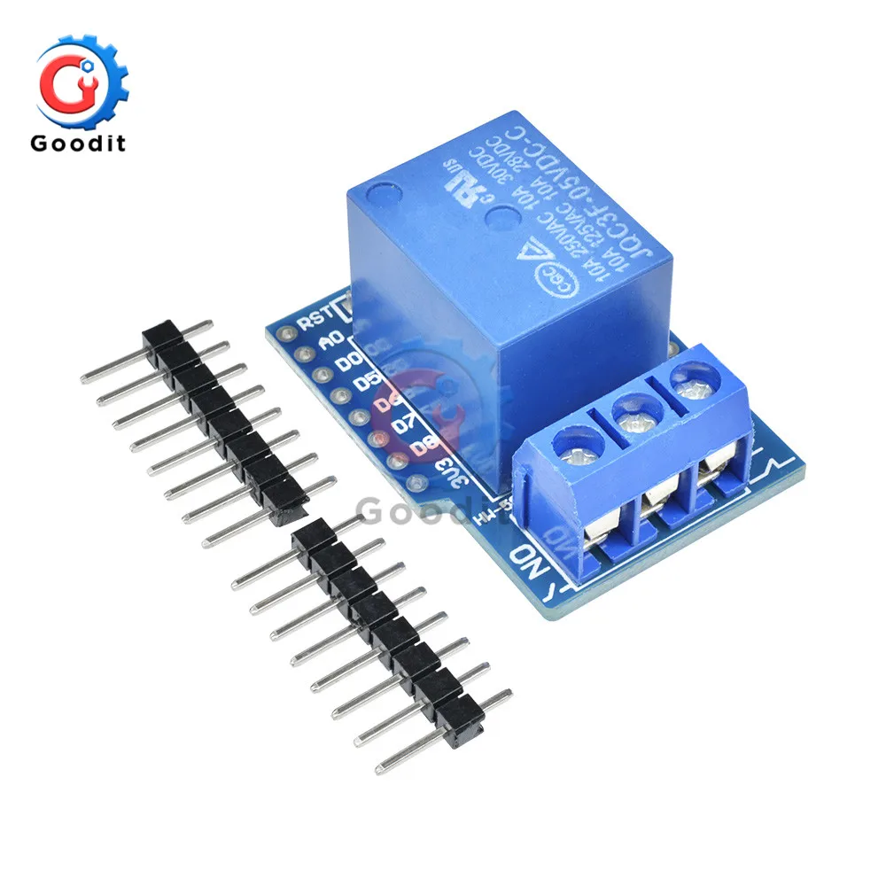 2PCS/Lot DC 5V 1 Channel WeMos D1 Mini Relay Shield for Arduino ESP8266 Development Board Power Supply Module WeMos Relay Board
2PCS/Lot DC 5V 1 Channel WeMos D1 Mini Relay Shield for Arduino ESP8266 Development Board Power Supply Module WeMos Relay Board