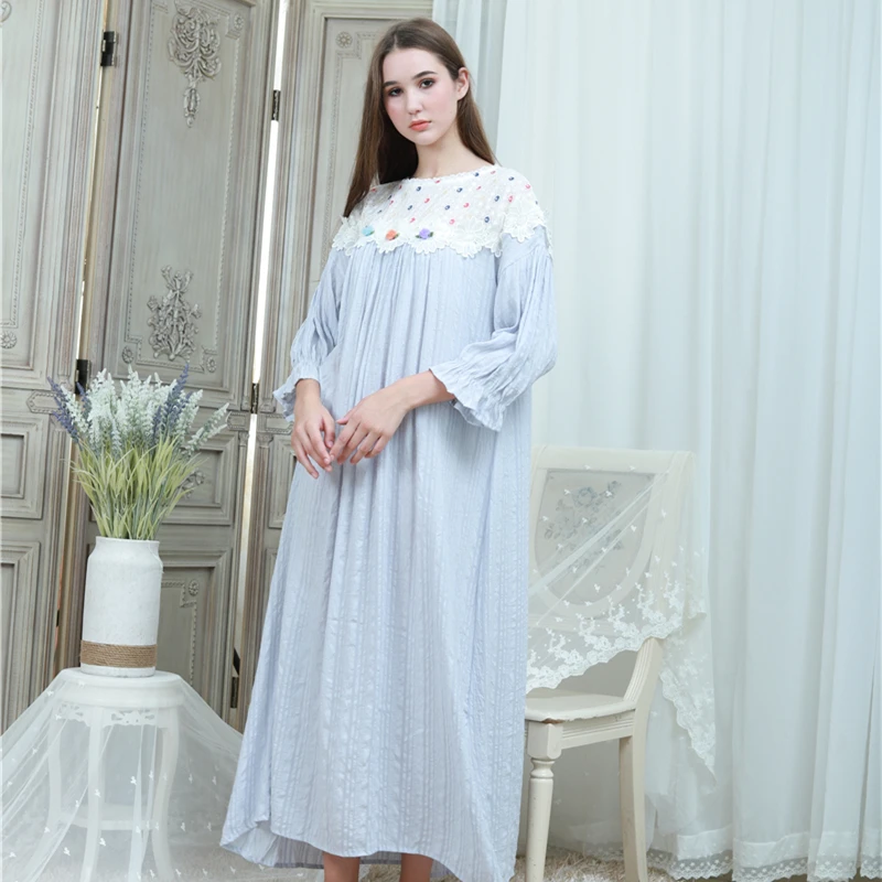 Big Size Nightgown Dress Women Vintage Sleepwear Home Dress Sleep Lounge Nightdress Female Full Length Nighties Pregnant Woman
Big Size Nightgown Dress Women Vintage Sleepwear Home Dress Sleep Lounge Nightdress Female Full Length Nighties Pregnant Woman