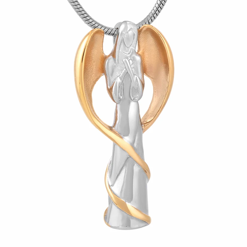 Angel Wing Lady Stainless Steel Cremation Jewelry in Pendant Necklace for Ashes Keepsake Memorial Jewelry Cremation Urn
Angel Wing Lady Stainless Steel Cremation Jewelry in Pendant Necklace for Ashes Keepsake Memorial Jewelry Cremation Urn