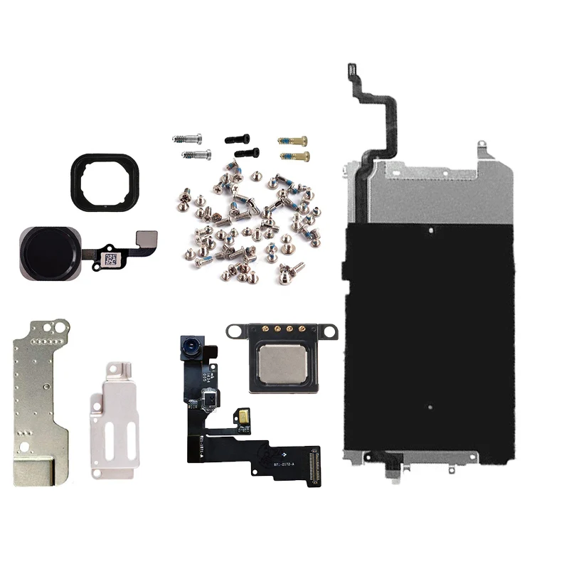 1pcs Full Set Repair Parts For iphone 6plus LCD Screen Metal Plate Parts Front Camera Ear Speaker home button for iphone 6 plus
1pcs Full Set Repair Parts For iphone 6plus LCD Screen Metal Plate Parts Front Camera Ear Speaker home button for iphone 6 plus