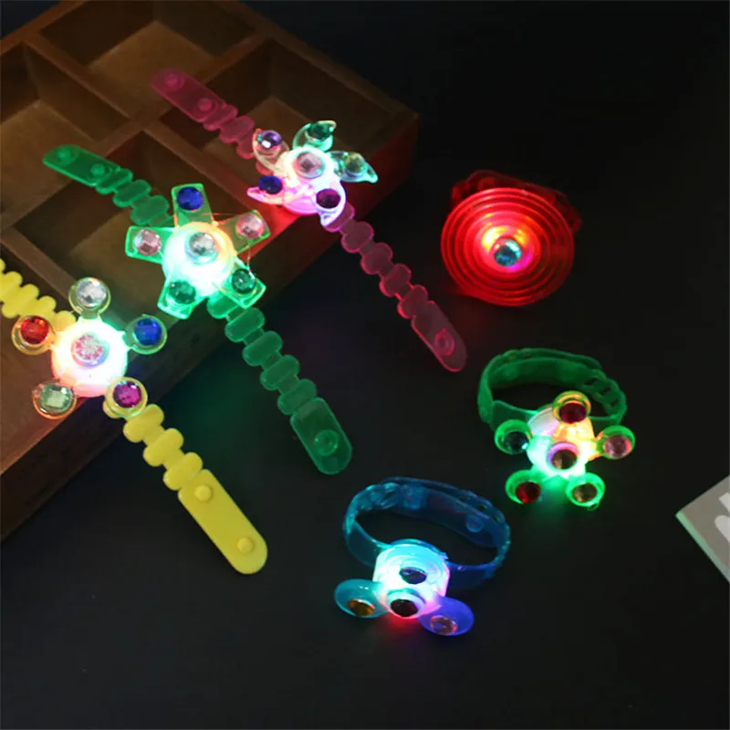 1\10pcs Luminous Wrist Band Manual Rotating Soft Flash Gyro Bracelet LED Cartoon Lights Glow In The Dark Toys for Kids
1\10pcs Luminous Wrist Band Manual Rotating Soft Flash Gyro Bracelet LED Cartoon Lights Glow In The Dark Toys for Kids