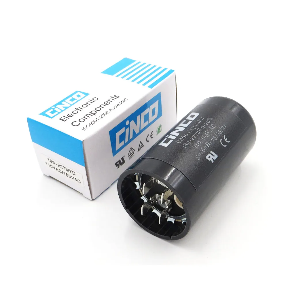 227 пусковые конденсаторы мкФ 189 в 125 165 В CD60 двигатель 110 начиная mfd uf mf компрессор HVAC