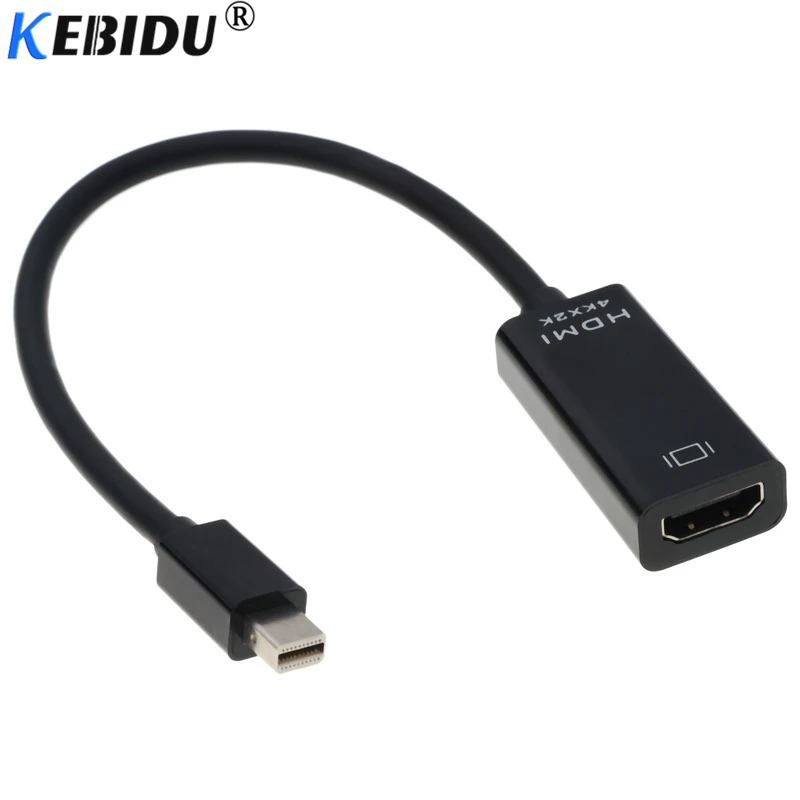 Kebidu 1 шт. Мини DP к HDMI совместимый кабельный конвертер адаптер 4K Дисплей порт