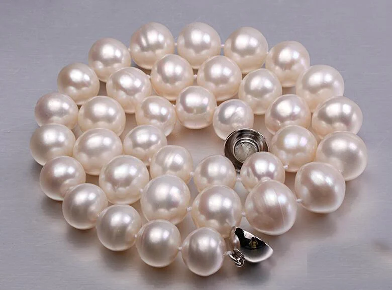 36-43cm 14-17'' Women Jewelry AAA natural pearl 10-11mm bright white round freshwater pearl Magnet clasp necklace fashion gift
36-43cm 14-17'' Women Jewelry AAA natural pearl 10-11mm bright white round freshwater pearl Magnet clasp necklace fashion gift