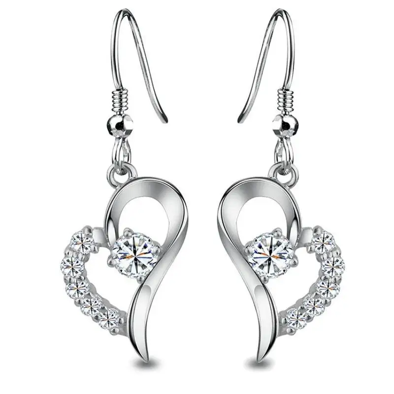 Everoyal Charm 925 Sterling Silver Earrings For Women Jewelry Shiny Heart Zircon Drop Earrings Female Silver Accessories Girls
Everoyal Charm 925 Sterling Silver Earrings For Women Jewelry Shiny Heart Zircon Drop Earrings Female Silver Accessories Girls