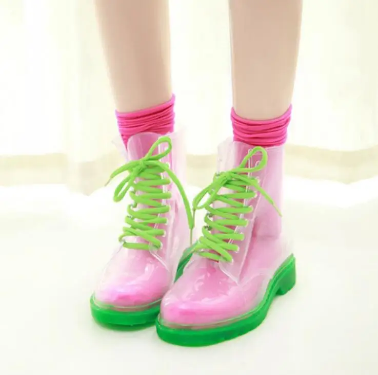 Female Crystal jelly shoes adult slip flat with flat rain boots fashion transparent women candy color waterproof shoes
Female Crystal jelly shoes adult slip flat with flat rain boots fashion transparent women candy color waterproof shoes