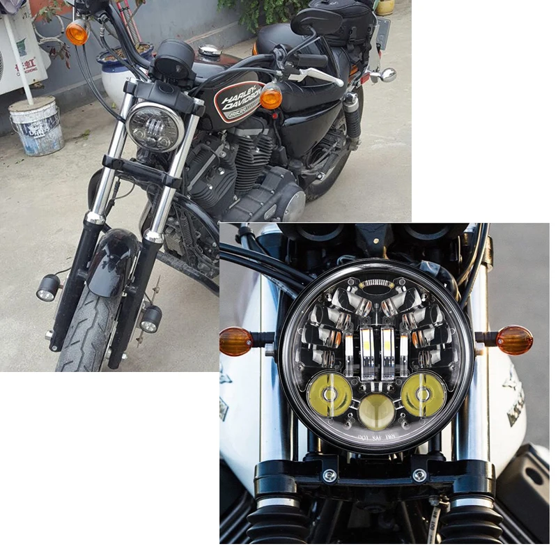 5.75 inch 70W Led Headlight High Low Beam Motorcycles 5 3/4 White DRL Yellow Turn signal lights.
5.75 inch 70W Led Headlight High Low Beam Motorcycles 5 3/4 White DRL Yellow Turn signal lights.