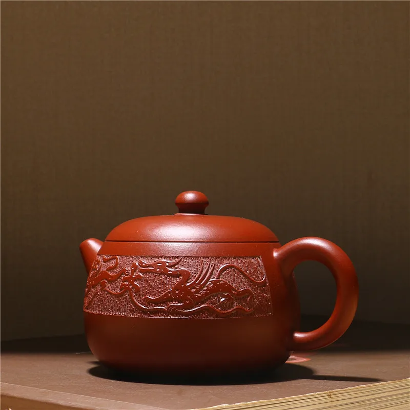 200ml Yixing Genuine Handmade Dahongpao Purple Clay Dragon teapot Creative Chinese Kung Fu Zisha Tea Pot Gift Box Free Shipping
200ml Yixing Genuine Handmade Dahongpao Purple Clay Dragon teapot Creative Chinese Kung Fu Zisha Tea Pot Gift Box Free Shipping