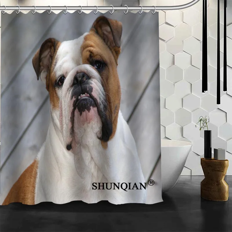 Bulldog Shower Curtain Customized Bath Curtain Waterproof Polyester Fabric Curtain For Bathroom
Bulldog Shower Curtain Customized Bath Curtain Waterproof Polyester Fabric Curtain For Bathroom