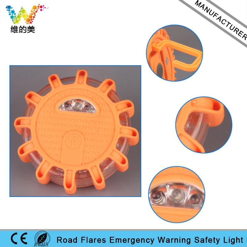Round Road Safety Flashlight Emergency Car Vehicle Magnetic Flare Amber Flashing Warning Light
Round Road Safety Flashlight Emergency Car Vehicle Magnetic Flare Amber Flashing Warning Light