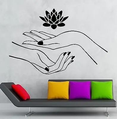 Lotus Wall Stickers Hands Spa Relaxation Yoga Zen Vinyl Decal Wall Stickers Home Decor Living Room Vinilos Paredes A420
Lotus Wall Stickers Hands Spa Relaxation Yoga Zen Vinyl Decal Wall Stickers Home Decor Living Room Vinilos Paredes A420
