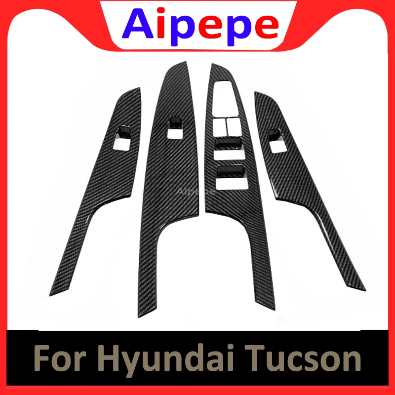 For Hyundai Tucson 2015-2019 ABS Carbon Fiber Door Window Glass Panel Armrest Lift Switch Button Cover Trim Car Accessories
For Hyundai Tucson 2015-2019 ABS Carbon Fiber Door Window Glass Panel Armrest Lift Switch Button Cover Trim Car Accessories