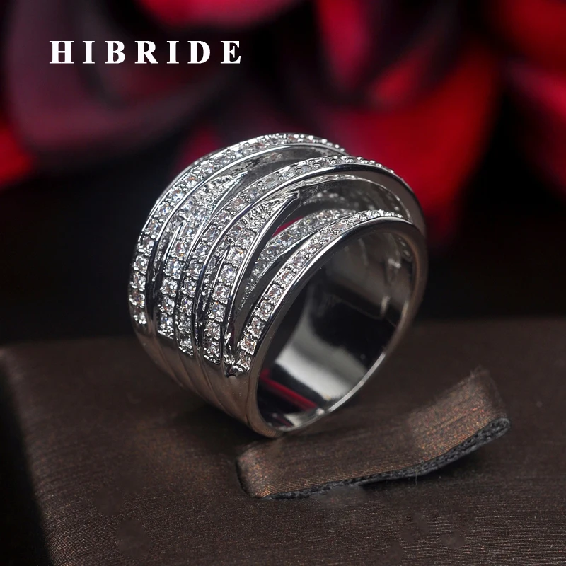 HIBRIDE Luxury Micro CZ Stone Pave Fashion Women Rings Anillos Bague Femme For Party Show Engagement Gifts R-205
HIBRIDE Luxury Micro CZ Stone Pave Fashion Women Rings Anillos Bague Femme For Party Show Engagement Gifts R-205