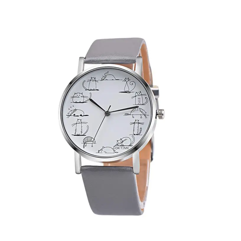 Dropshipping High Quality Simple style Cartoon Cat Watch Women Leather Wristwatch Women Dress Fashion Quartz Movement Saat #D
Dropshipping High Quality Simple style Cartoon Cat Watch Women Leather Wristwatch Women Dress Fashion Quartz Movement Saat #D