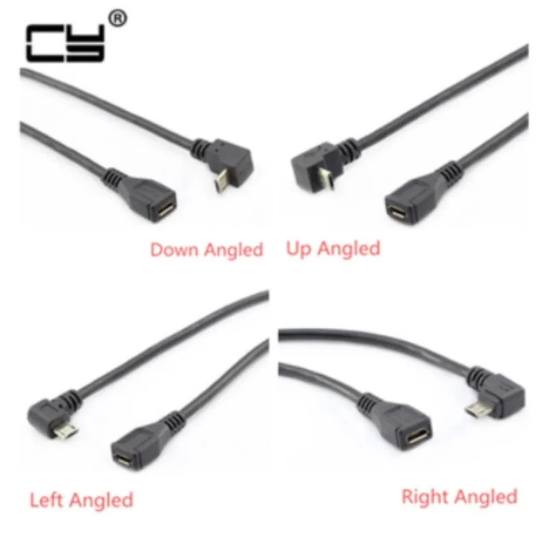 Micro USB 2.0 5Pin Male to Female to Extension connector Adapter Long plug Connector 90 Degree Right & Left & Up & Down Angled
Micro USB 2.0 5Pin Male to Female to Extension connector Adapter Long plug Connector 90 Degree Right & Left & Up & Down Angled
