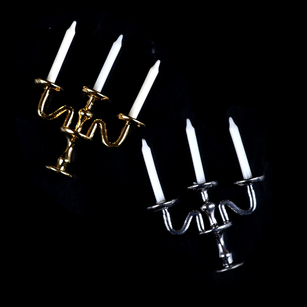 1:12 Scale 1pc 3-arm Miniature Candlesticks Candelabra Dollhouse White Candles Furniture Toy Pretend Play Doll House Accessories
1:12 Scale 1pc 3-arm Miniature Candlesticks Candelabra Dollhouse White Candles Furniture Toy Pretend Play Doll House Accessories