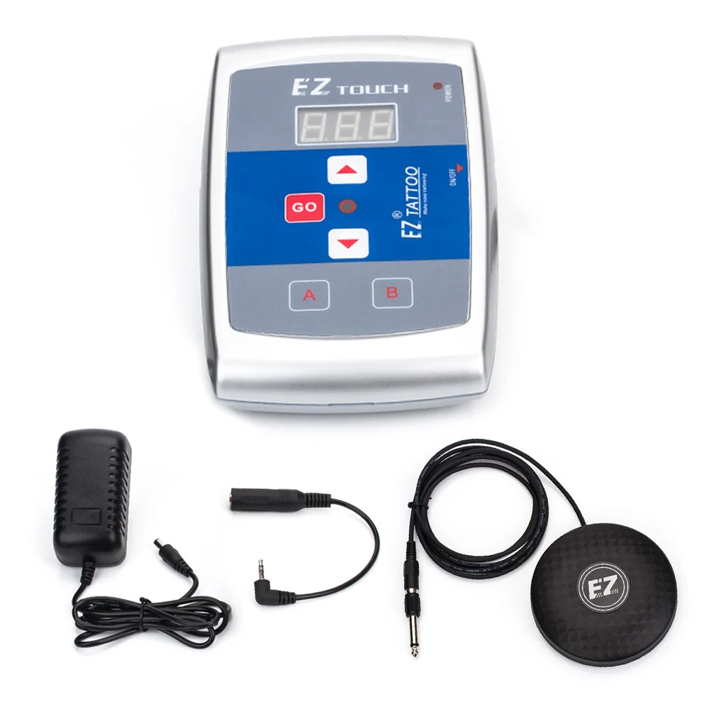 Premium EZ Tattoo Power Supply Kit Digital Display Screen Power Supply 1 Convert Cable Tattoo Foot Switch Black
Premium EZ Tattoo Power Supply Kit Digital Display Screen Power Supply 1 Convert Cable Tattoo Foot Switch Black