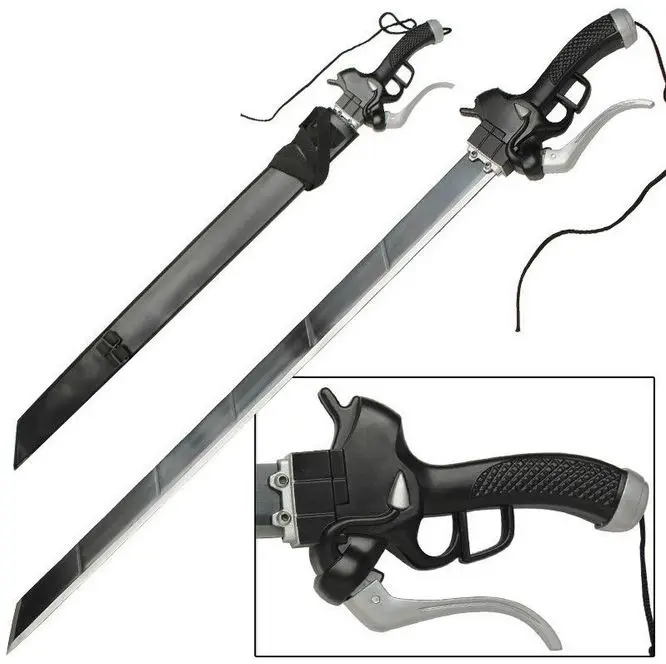 S0175 аниме ATTACH ON TITAN SHINGEKI NO KYOJIN EREN YEAGER пистолет с ручкой TWIN SWORD 36 4"|sword sword|sword knightsword