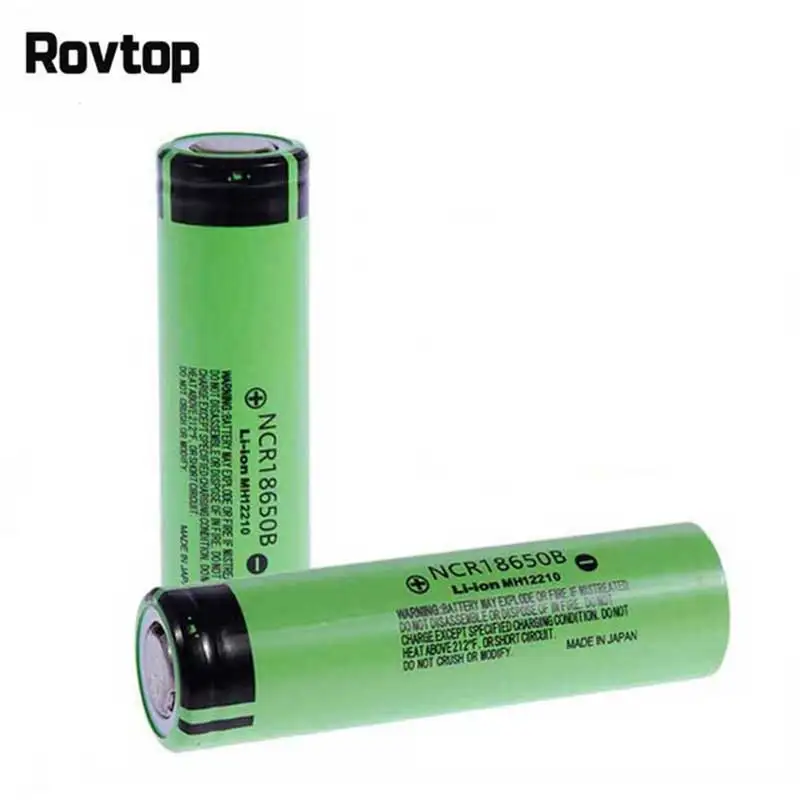 Rovtop Оригинальный NCR18650B 3 7 V 3400mah 18650 литиевая батарея аккумуляторная для Panasonic