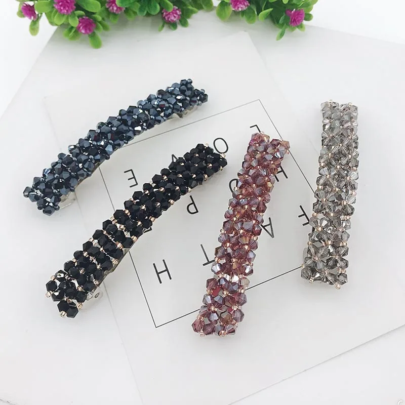 High Quality Bling Crystal Hairpins Headwear Rhinestone Hair Clips Pins Barrette For Women Girls Hair Accessories Gift
High Quality Bling Crystal Hairpins Headwear Rhinestone Hair Clips Pins Barrette For Women Girls Hair Accessories Gift