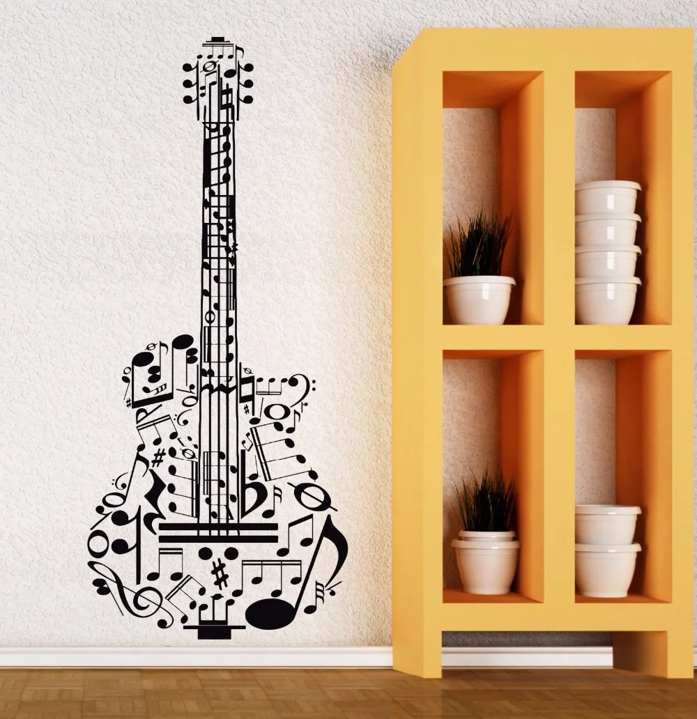 Vinyl Wall Decal Guitar Music Wall Decal Vinyl Musical Instrument Stickers Home Art Mural Perfect Quality Guitar Sticker AY613
Vinyl Wall Decal Guitar Music Wall Decal Vinyl Musical Instrument Stickers Home Art Mural Perfect Quality Guitar Sticker AY613
