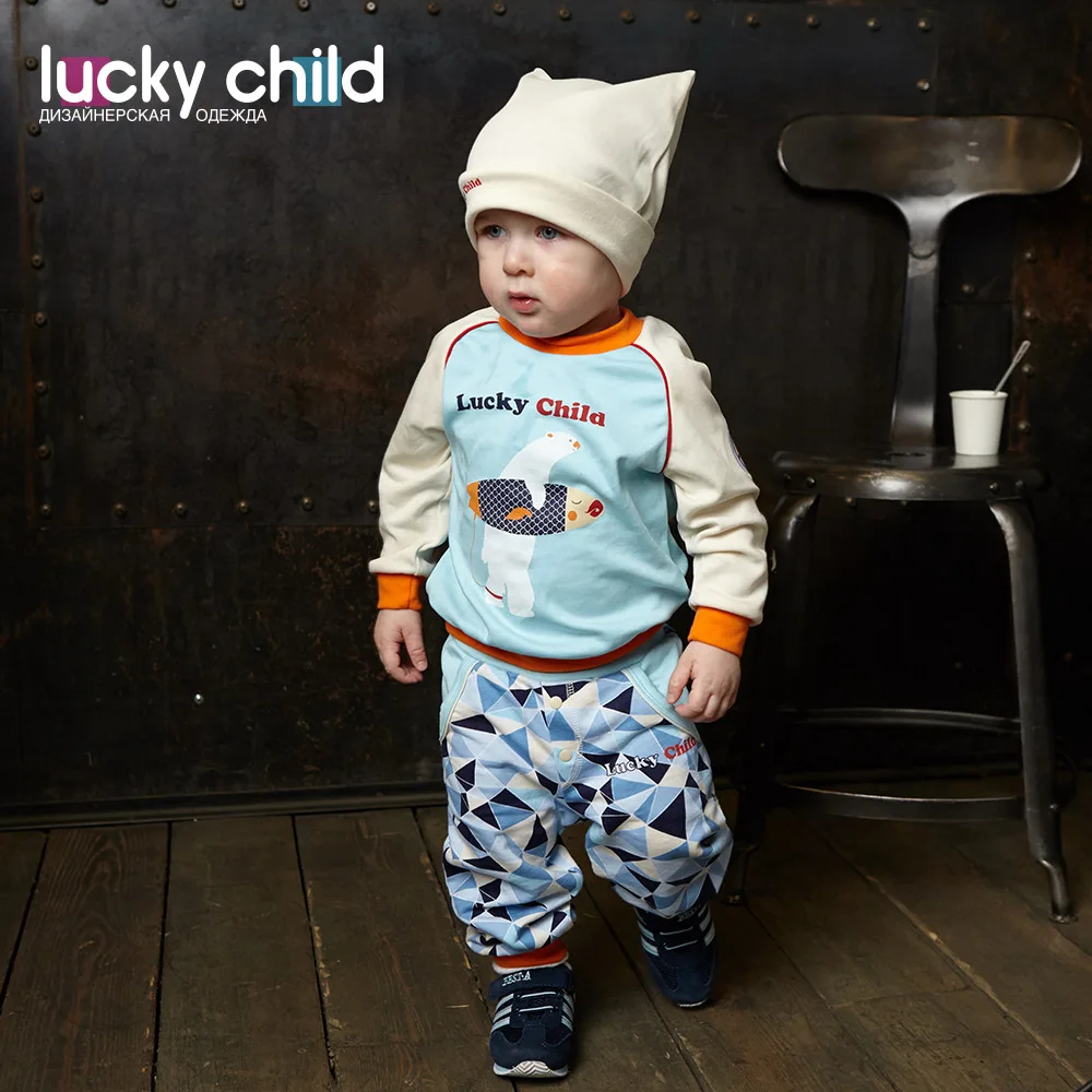 Кофточка Lucky Child с начёсом для мальчиков арт. 32-12f 1 шт (Умка) [сделано в России