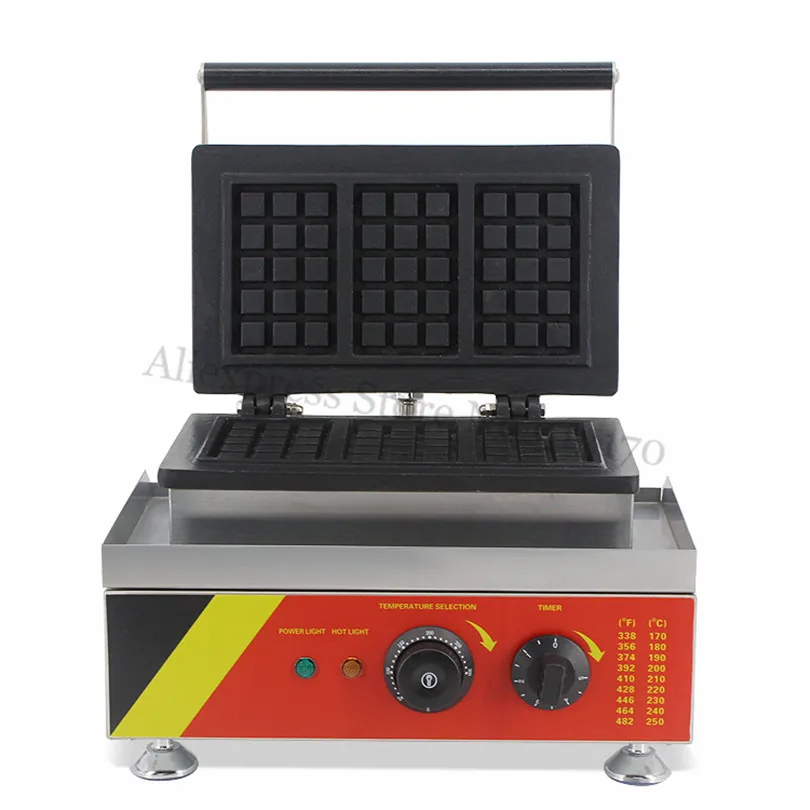 Nonstick Square Waffle Maker Stainless Steel Belgium Rectangle Waffle Baker for Restaurants Dining Hall
Nonstick Square Waffle Maker Stainless Steel Belgium Rectangle Waffle Baker for Restaurants Dining Hall