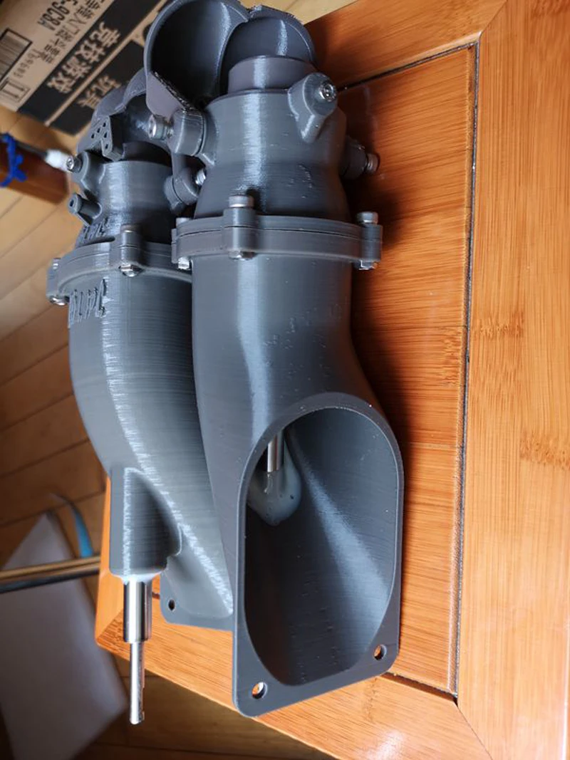 1pcs 80mm Driven Thruster Jet Pump Motor Sprayer Underwater Pumps with 30kg Thrust 3D Print Parts for RC DIY Boats 8mm Shaft Kit
1pcs 80mm Driven Thruster Jet Pump Motor Sprayer Underwater Pumps with 30kg Thrust 3D Print Parts for RC DIY Boats 8mm Shaft Kit