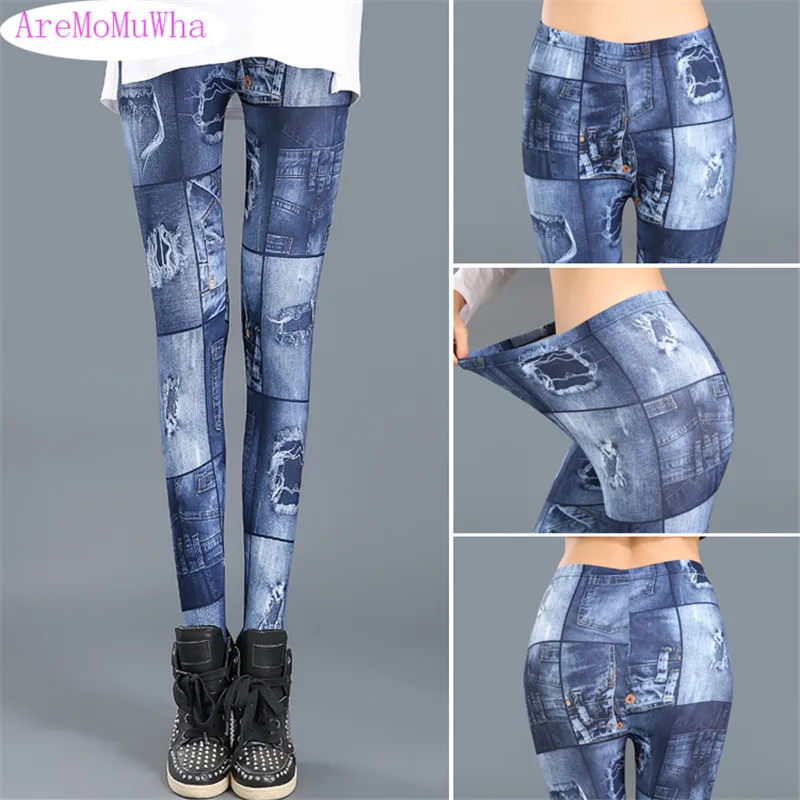 AreMoMuWha New Summer Casual Imitation Denim Pencil Pants Women Thin Elastic Waist Ankle-Length Legs Sexy Gradient Trouser Mh032
AreMoMuWha New Summer Casual Imitation Denim Pencil Pants Women Thin Elastic Waist Ankle-Length Legs Sexy Gradient Trouser Mh032