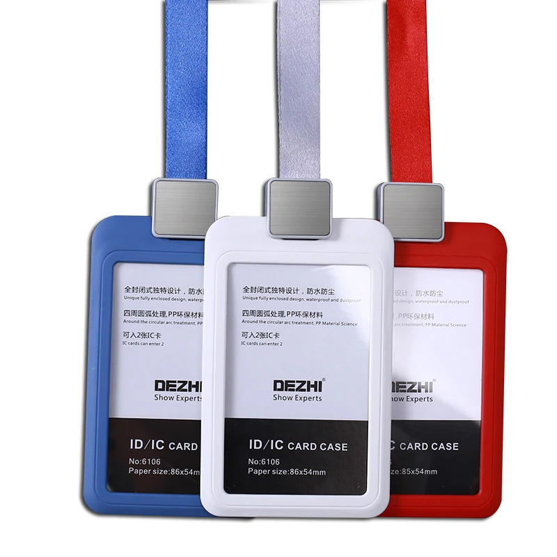 Genuine DEZHI Plastic Staff Brand Name Tag Business Work Card Holder ID Badge Lanyard Holder
Genuine DEZHI Plastic Staff Brand Name Tag Business Work Card Holder ID Badge Lanyard Holder