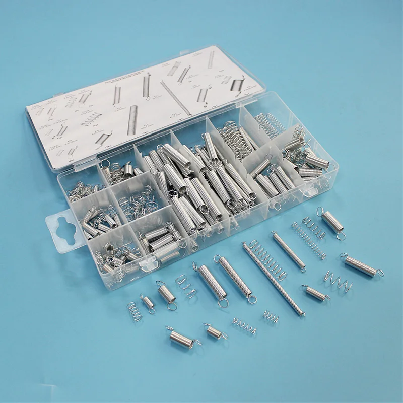 Комплект из 200 компрессионных пружин из нержавеющей стали и удлинительных пружин, короткие и длинные
Комплект из 200 компрессионных пружин из нержавеющей стали и удлинительных пружин, короткие и длинные