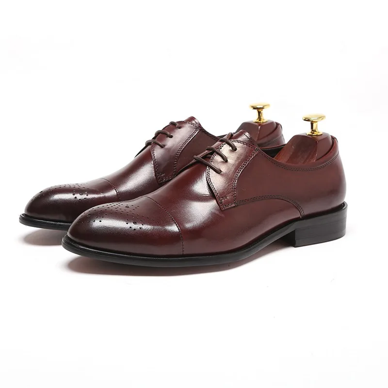 2019 New Spring and Autumn Genuine Leather Men's Flats Pointed Toe Lace-Up Low Casual For Men Oxfords Dress Wedding Shoes
2019 New Spring and Autumn Genuine Leather Men's Flats Pointed Toe Lace-Up Low Casual For Men Oxfords Dress Wedding Shoes