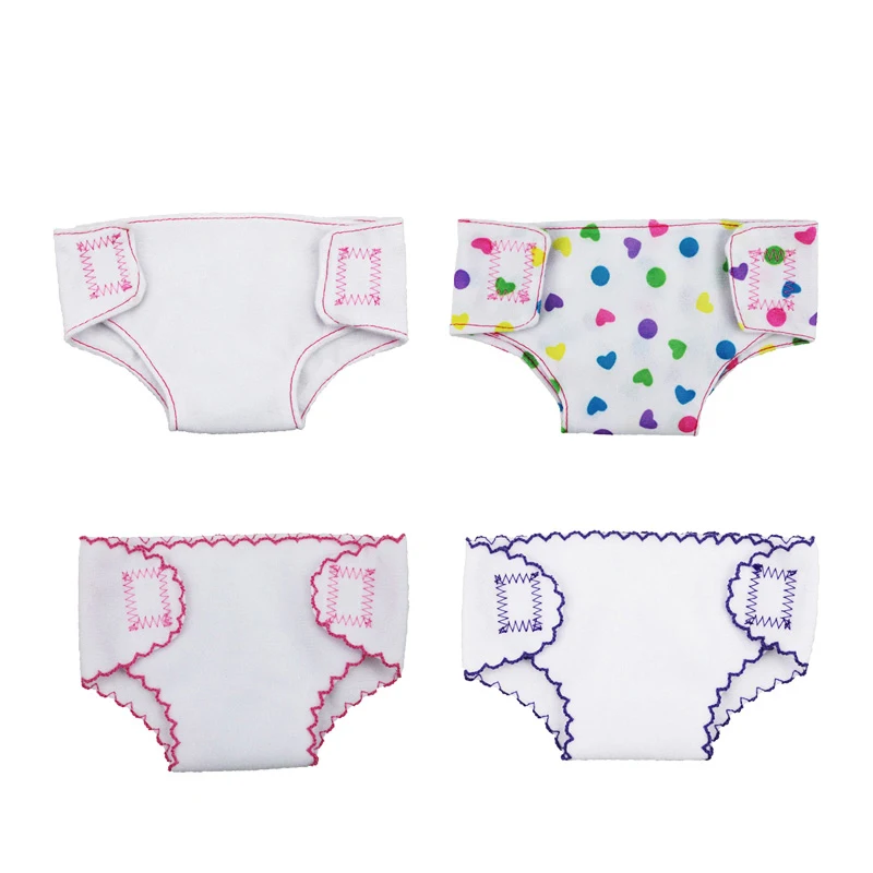 Dolls toy accessories simple white Printed Diaper Briefs fit 43 cm baby doll and American 18 inch Girls doll c540
Dolls toy accessories simple white Printed Diaper Briefs fit 43 cm baby doll and American 18 inch Girls doll c540