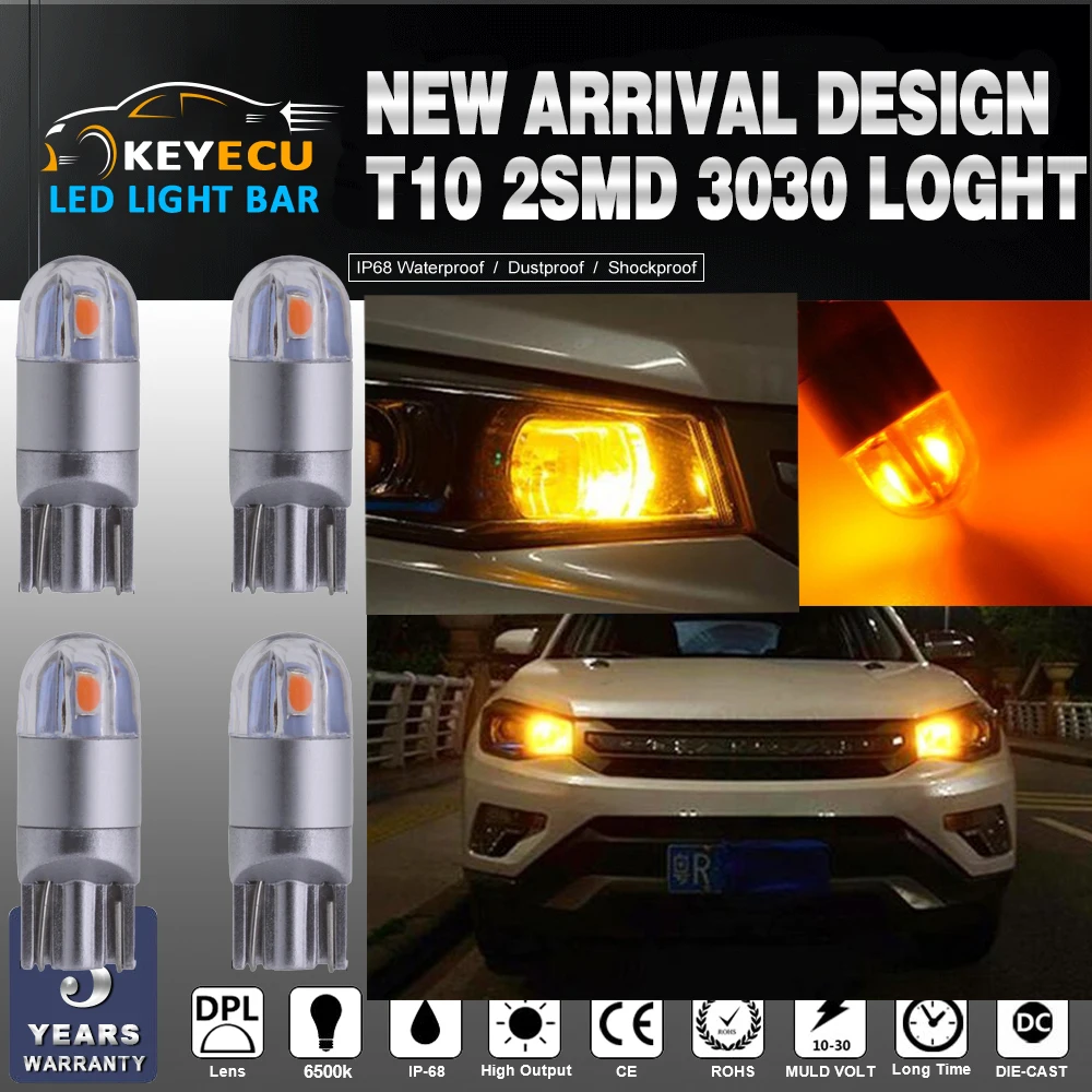 KEYECU 4*194 Янтарный СВЕТОДИОДНЫЙ Свет T10 2SMD 3030 чипы для замены светильник салона автомобиля W5W 168 175 19map-dome-servicsy-номерной знак
KEYECU 4*194 Янтарный СВЕТОДИОДНЫЙ Свет T10 2SMD 3030 чипы для замены светильник салона автомобиля W5W 168 175 19map-dome-servicsy-номерной знак