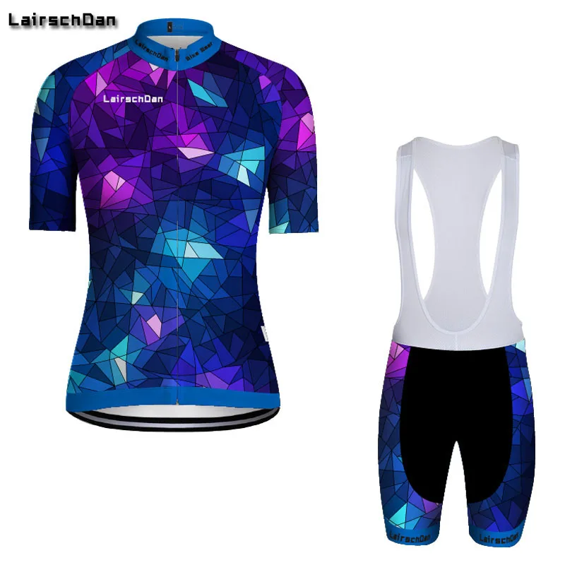 SPTGRVO LairschDan 2019 красочные с коротким рукавом Mtb велосипедная форма комплект летние