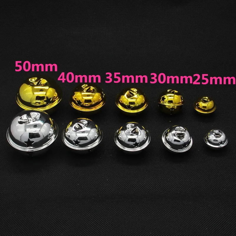25/30/ 40mm Christmas Bells Crafts Silver Gold Color Jingle Bells 10pcs Christmas Ornaments Cascabeles Manualidades
25/30/ 40mm Christmas Bells Crafts Silver Gold Color Jingle Bells 10pcs Christmas Ornaments Cascabeles Manualidades
